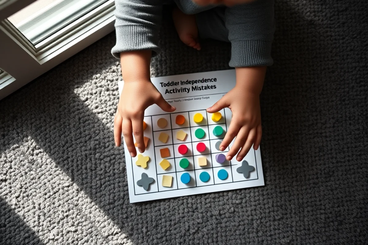 toddler independence chart mistakes â Toddler Independence Chart Mistakes (the finished result)